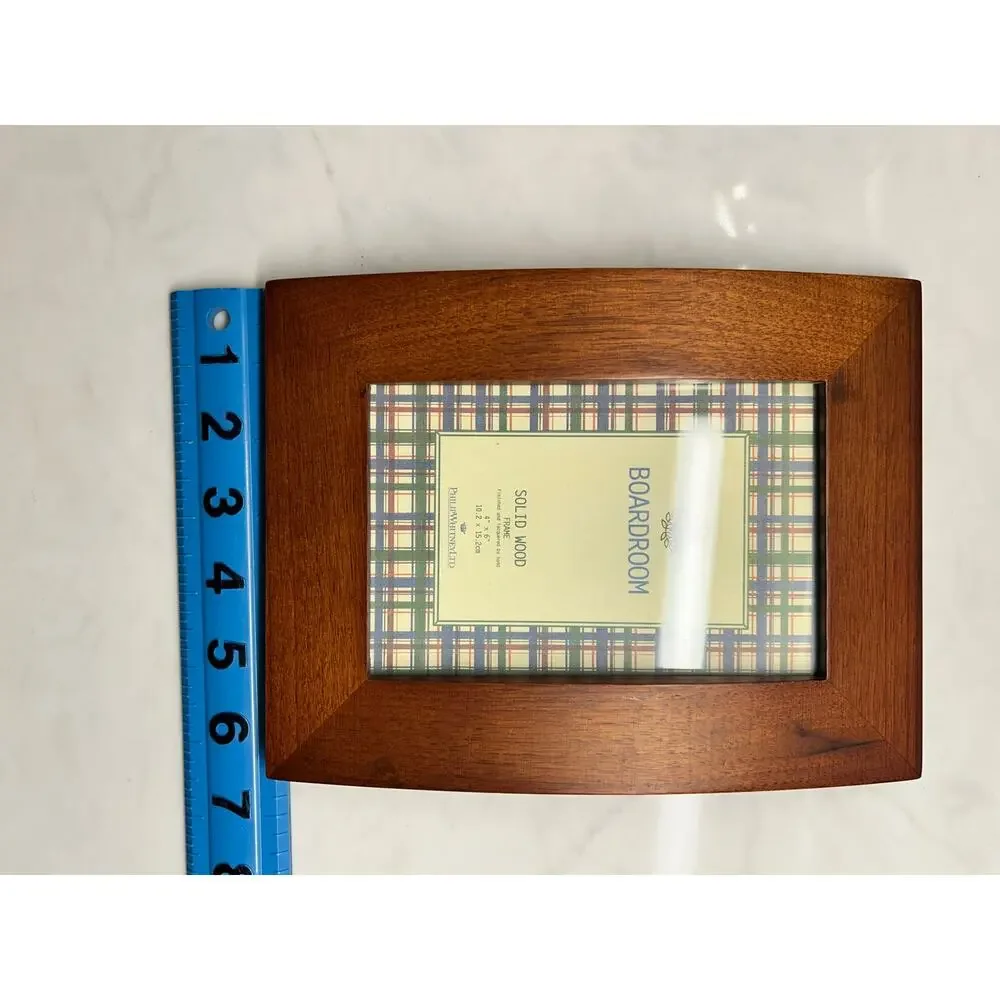 Vintage Boardroom Solid Wood Picture Frame 4x6 Philip Whitney Ltd Tabletop Frame
